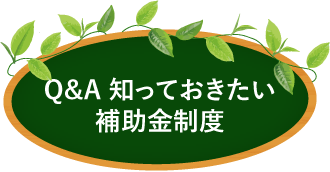 Q&A知っておきたい補助金制度